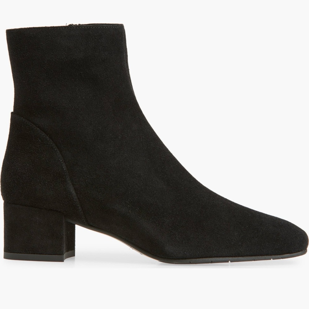 Aquatalia Black Suede Ankle Boots